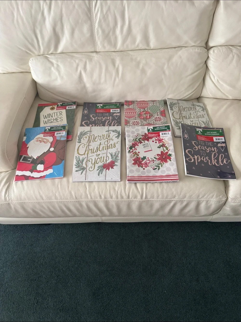 Assorted Holiday Gift Bags - Red, Green, White - Unbranded Festive Sets